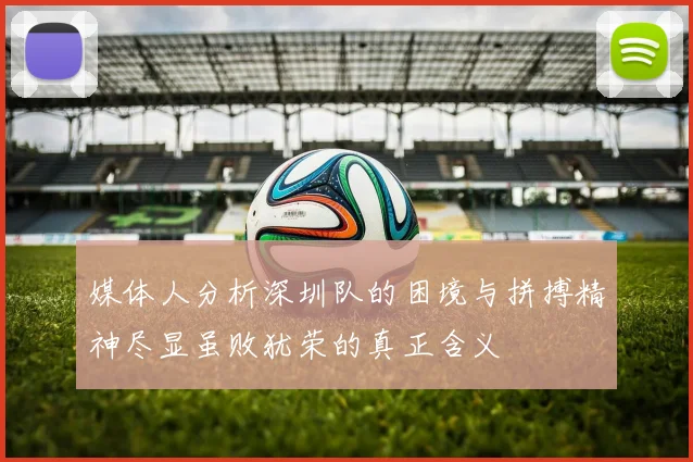 媒体人分析深圳队的困境与拼搏精神尽显虽败犹荣的真正含义